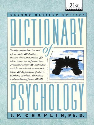 cover image of Dictionary of Psychology